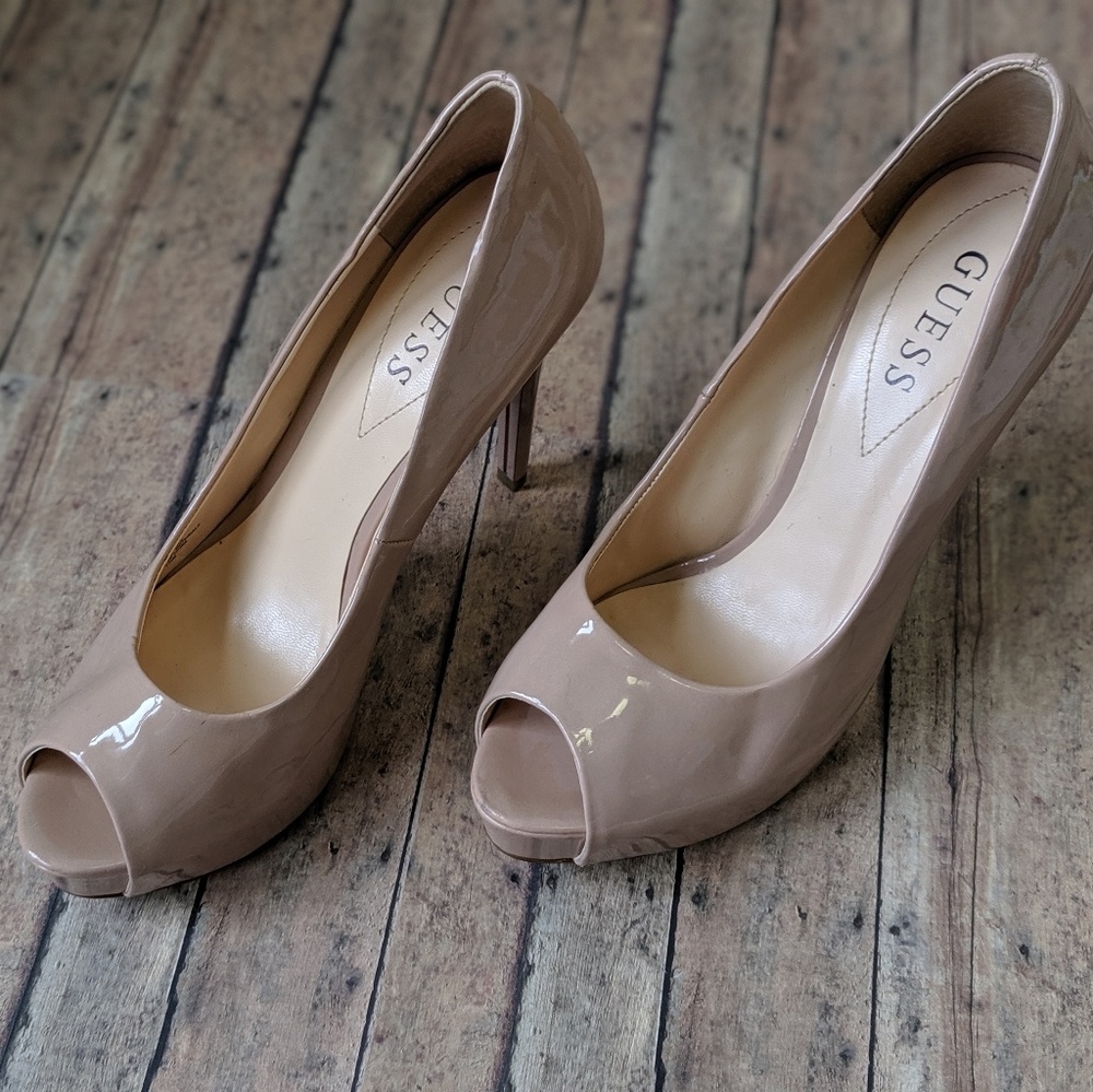 Guess Nude Peeptoe